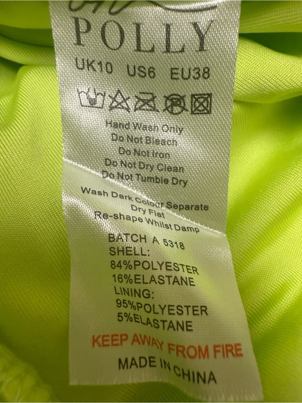 Oh Polly  Lime Green Embellished Lime Dress 🟢 - Picture 11 of 13